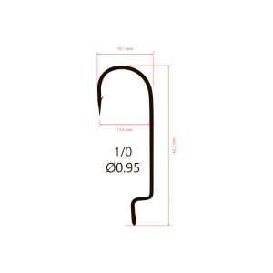 Крючки офсетные Saikyo BS-2314 Offset Round Bend W..