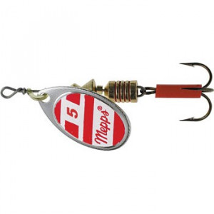 Блесна вращ. Mepps AGLIA White/Red, 5, SILVER